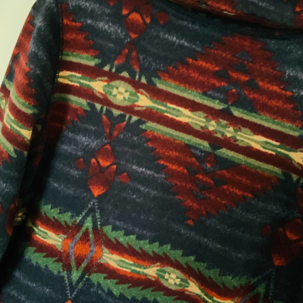 VINTAGE LAUREN JEANS CO. Women's Aztec Tribal Jacket EUC Size L - Picture 4 of 11